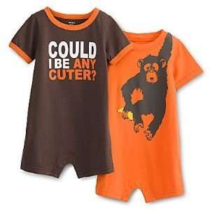 Carter`s 2pcs Boys Romper set (Could I be any Cuter?), Size 12month
