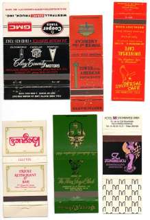   Collection of 100+ Vintage Matchcovers, Casinos Hotels Military Oil++