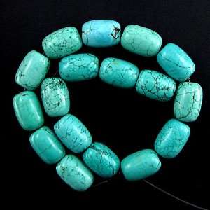  25mm blue turquoise nugget beads 16 strand