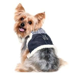  Happy Puppy Designer Dog Accessory   Denim Striped Soft 