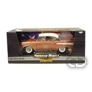  1957 Chevy Bel Air 1/18 L/E Sahara Brown Toys & Games