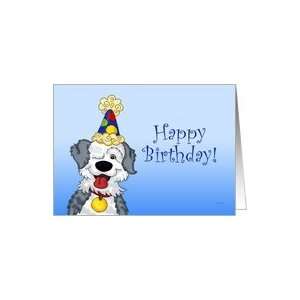  Happy Birthday   Old English Sheepdog Card Health 