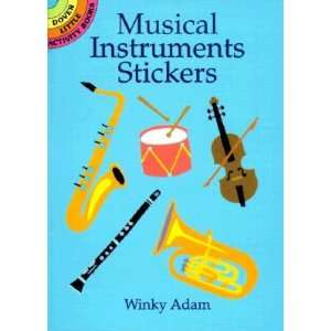  Musical Instruments Stickers Books