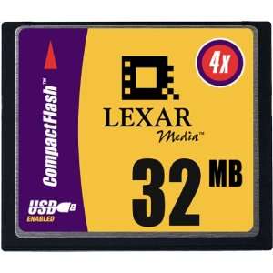  Lexar Media 32 MB 4X USB CompactFlash Card (CF032231 