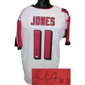  Julio Jones Autographed/Hand Signed Atlanta Falcons White 