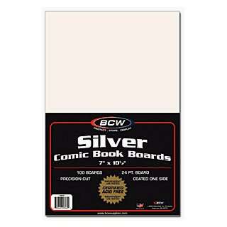  BCW Silver Comic Book Backing Boards   (5 Pack) Comics 