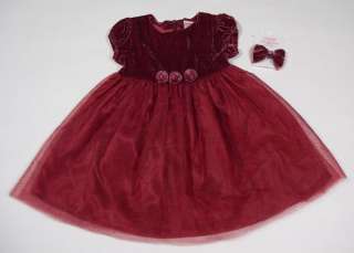 GYMBOREE HOLIDAY TRADITIONS RED DRESS & HAIRBOW 18M 24M  