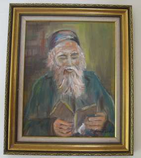 Vintage Oil Painting Mister reading   Unknown Artist  