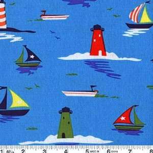  45 Wide Michael Miller Resort Sailing Sky Fabric By The 