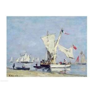  Sailing Boats, c.1869   Poster by Eugene louis Boudin 