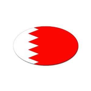  Bahrain Flag Oval Magnet