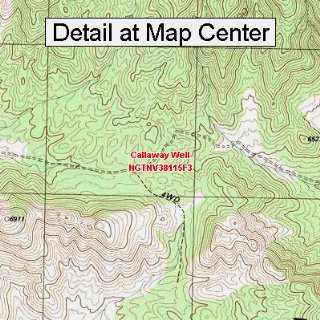  USGS Topographic Quadrangle Map   Callaway Well, Nevada 