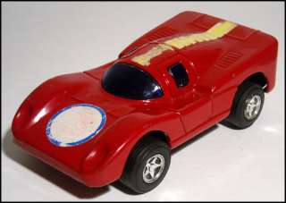 ASAHI Vintage FERRARI Racer Le Mans Hi Steel Toy Car JAPAN  