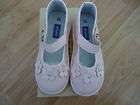 Naturino Pink + White Mary Jane Shoes 27 10 NIB Italy  