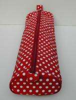 RED+WHITE POLKA Knitting Needle/Crochet/Tunisian BagNEW  