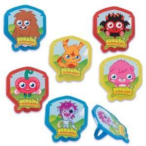  Moshi Monsters Cupcake Rings   12 ct Toys & Games