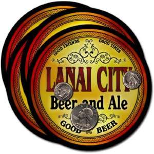  Lanai City, HI Beer & Ale Coasters   4pk 