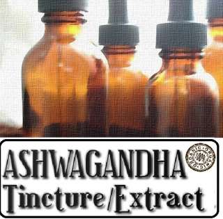 ASHWAGANDHA Tincture Extract ~ Multiple Size ORGANIC  
