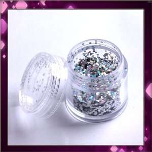   Nail Art Sparkling Glitter Powder Dust Tips Salon Set B0394 Beauty
