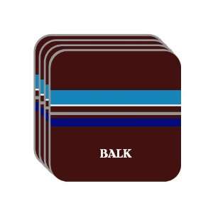 Personal Name Gift   BALK Set of 4 Mini Mousepad Coasters (blue 