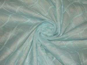 Cotton organdy fabric Light Baby Blue Pintucks  