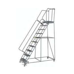  BALLYMORE 6CEN5 Ladder 10 Step, DeepTop, GrateTread, 450lb 
