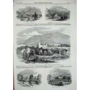  1848 Balmoral Castle Scotland Mar Lodge Church Crathie 