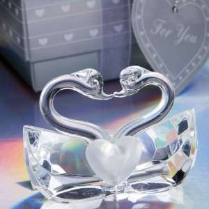  Lot of 50 Crystal Kissing Swan Fairytale Wedding Favors 