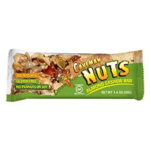 Caveman Nuts Almond Cashew Bar, 1.4 Ounce (Pack of 15)  