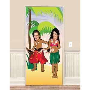  Lets Party By Amscan Hula Dancing Luau Photo Door Banner 