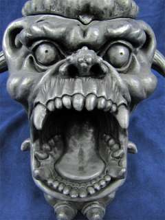 Large Screaming Gargoyle Head Astray / Stash Box Resin  
