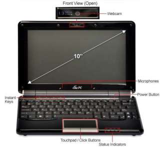 Asus Eee PC 1000HE Netbook, 2GB RAM, 160GB HD, + more  