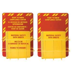  MSDS right to know, RTK Center, Trilingual, Highly Visible 