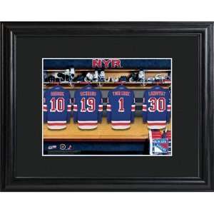   Rangers Personalized Locker Room Print with Frame 