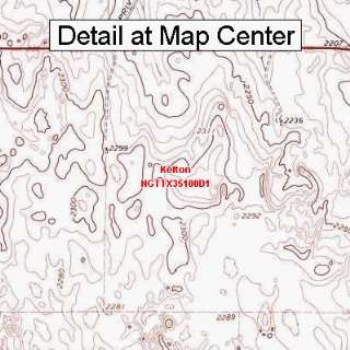  USGS Topographic Quadrangle Map   Kelton, Texas (Folded 
