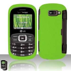  LG Octane VN530 Neon Green Rubberized Hard Case Snap on 