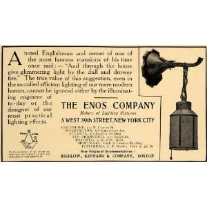  Enos Company Bigelow Kennard   Original Print Ad