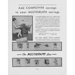  The Multigraph Ad from March 1930   $29