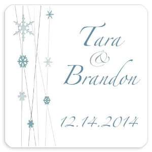  Personalized Envelope Label   Snowflake Frost (50 Seals 