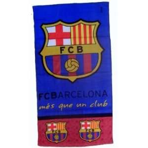  Official Licensed Barcelona FC FCB 3 Crest Towel   New 