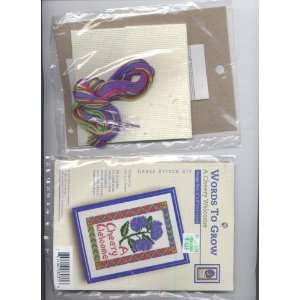  Words To Grow A Cheery Welcome Cross Stitch Kit