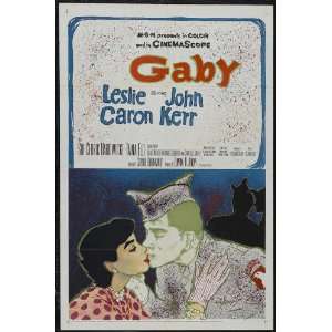  Gaby Poster Movie 27x40 Leslie Caron John Kerr