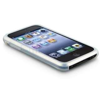 Clear RUBBER SKIN CASE FOR AT&T IPHONE 3Gs 32GB 16G  