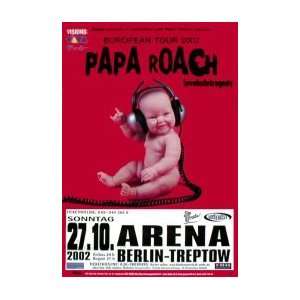  PAPA ROACH European Tour 2002 Music Poster