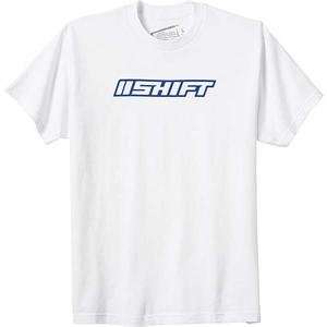  Shift Racing Text T Shirt   Medium/White Automotive