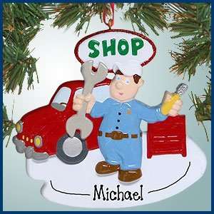  Personalized Christmas Ornaments   Auto Shop Mechanic 