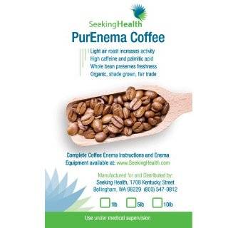 Coffee Enema  Organic Enema Coffee  PurEnema Coffee   1 lb  Light 