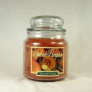  Village Candle® Spiced Pumpkin 16 Oz. Round Jar, Village 