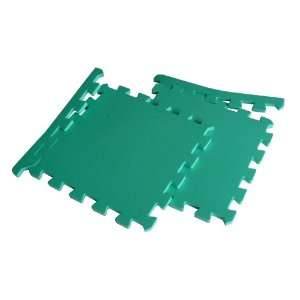  Exercise Floor Mats 48 Pack in Green Color By T&t Sports 