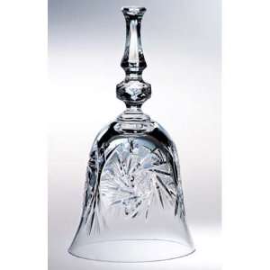  Pinwheel Crystal Bell   6.25 inches